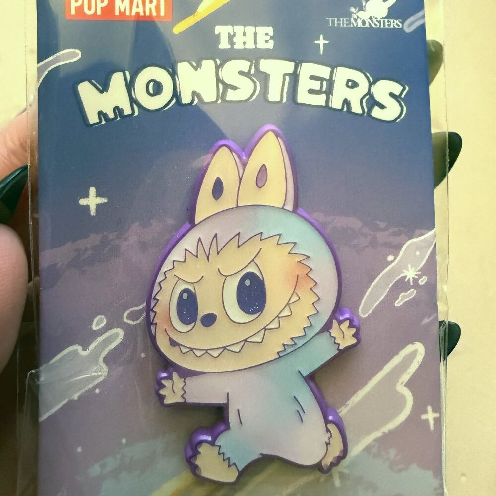 POP MART Labubu The Monsters Big Into Energy LUCK Alloy Pin NWT Sealed